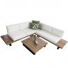 Hospitality Rattan Patio Norman's Cay 3-Piece Sectional Top Angle View