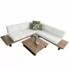 Hospitality Rattan Patio Norman's Cay 3-Piece Sectional Top Angle View - Hospitality Rattan Patio Norman's Cay 3-Piece Sectional Top Angle View