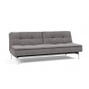  Innovation Living Dublexo Stainless Steel Sofa Bed - Mixed Dance Grey - Angled View
