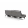  Innovation Living Dublexo Stainless Steel Sofa Bed - Mixed Dance Grey - Back Angled -  Innovation Living Dublexo Stainless Steel Sofa Bed - Mixed Dance Grey - Back Angled