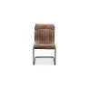 Ansel Dining Chair Grazed Brown Leather - Set Of Two-2 - Ansel Dining Chair Grazed Brown Leather - Set Of Two-2