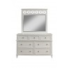 Alpine Furniture Potter Mirror, White - Front Angle