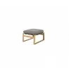 Cane-Line Endless Soft Footstool, Incl. Grey Cane-Line AirTouch Cushion Set  ,Cane-line Soft Rope, Dark grey, teak legs Image 2 - Cane-Line Endless Soft Footstool, Incl. Grey Cane-Line AirTouch Cushion Set  ,Cane-line Soft Rope, Dark grey, teak legs Image 2