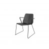 Cane-Line Vision Armchair, Stackable  Cane-line Weave, Black/Graphite