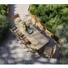 Cane-Line Flip Folding Table Top View - Cane-Line Flip Folding Table Top View