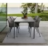 Cane-Line Pure Dining Table Base, 59.1"x35.5", Aluminium Outdoor 1 - Cane-Line Pure Dining Table Base, 59.1"x35.5", Aluminium Outdoor 1