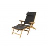 Cane-Line Flip Deck Chair Cushion Set Dark Grey View