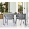 Cane-Line Lean Chair, Stackable, side view
