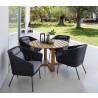 Cane-Line Endless Table, Dia. 51.2" Outdoor View 1
