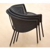 Cane-Line Trinity Chair, Stackable top view