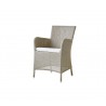 Cane-Line Hampsted Chair taupe with white cushion