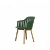 Cane-Line Choice Counter Chair Base W/4 Legs INDOOR/OUTDOOR Dark Green Teak  - Cane-Line Choice Counter Chair Base W/4 Legs INDOOR/OUTDOOR Dark Green Teak 