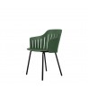 Cane-Line Choice Chair Base W/4 Legs Steel INDOOR Dark green, steel