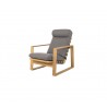 Cane-Line Endless Soft Highback Chair Incl. Grey Cane-Line Airtouch Cushion Set  Front 