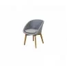 Cane-Line Peacock Chair W/Teak Legs, Cane-Line Soft Rope  Light Gray - Cane-Line Peacock Chair W/Teak Legs, Cane-Line Soft Rope  Light Gray