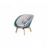 Cane-Line Peacock Lounge Chair W/Teak Legs, Cane-Line Weave - Cane-Line Peacock Lounge Chair W/Teak Legs, Cane-Line Weave