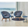 Cane-Line Peacock Lounge Chair W/Teak Legs, Cane-Line Weave Front 