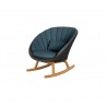 Cane-Line Peacock Rocking Chair Blue View