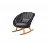 Cane-Line Peacock Rocking Chair Grey View