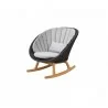 Cane-Line Peacock Rocking Chair White View-001 - Cane-Line Peacock Rocking Chair White View-001