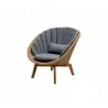 Cane-Line Peacock Lounge Chair W/Teak Legs, Cane-Line Weave Img 4  - Cane-Line Peacock Lounge Chair W/Teak Legs, Cane-Line Weave Img 4 