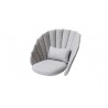 Cane-Line Peacock Lounge Chair Cushion Light Grey