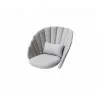 Cane-Line Peacock Lounge Chair Cushion Light Grey - Cane-Line Peacock Lounge Chair Cushion Light Grey