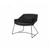 Cane-Line Breeze Lounge Chair - Black with Dark grey cushion   - Cane-Line Breeze Lounge Chair - Black with Dark grey cushion  