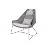 Cane-Line-Breeze-Highback-Chair Light Grey White Cushion