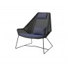 Cane-Line-Breeze-Highback-Chair Black White Blue