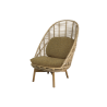 Cane-Line Hive Highback Chair Seat & Back Cushion Turmeric yellow