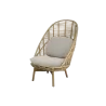 Cane-Line Hive Highback Chair Seat & Back Cushion Sand - Cane-Line Hive Highback Chair Seat & Back Cushion Sand