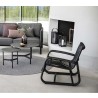 Cane-Line Curve lounge chair OUTDOOR Lava Grey Home View