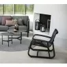 Cane-Line Curve lounge chair OUTDOOR Lava Grey Home View - Cane-Line Curve lounge chair OUTDOOR Lava Grey Home View