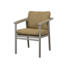 Cane-Line Sticks Armchair Taupe aluminium Turmeric yellow