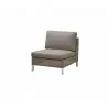 Cane-Line Connect Single Seater Module grey - Cane-Line Connect Single Seater Module grey