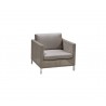Cane-Line Connect Lounge Chair taupe cushion