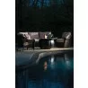 Alfresco Home Margherita 48" Round Cast Aluminum Gas Fire Pit/Chat Table with Glacier Ice Firebeads - Lifestyle - Alfresco Home Margherita 48" Round Cast Aluminum Gas Fire Pit/Chat Table with Glacier Ice Firebeads - Lifestyle