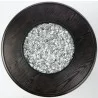 Alfresco Home Alfresco Home Cheyenne 40" Square Gas Fire Pit Chat Table with Glacier Ice Firebeads - Top View - Alfresco Home Alfresco Home Cheyenne 40" Square Gas Fire Pit Chat Table with Glacier Ice Firebeads - Top View
