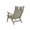 Sunset West Coastal Teak Cushionless Highback Chair - Back Side Angle - Sunset West Coastal Teak Cushionless Highback Chair - Back Side Angle