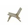 Sunset West Coastal Teak Cushionless Accent Chair - Side Angle - Sunset West Coastal Teak Cushionless Accent Chair - Side Angle