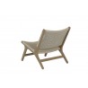 Sunset West Coastal Teak Cushionless Accent Chair - Back Angle