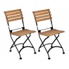 French Café Bistro Folding Side Chair - set of 2