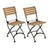 French Café Bistro Folding Side Chair - set of 2 - French Café Bistro Folding Side Chair - set of 2