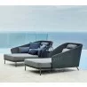 Cane-Line Mega Daybed, Right, Incl. Grey Cane-Line AirTouch Cushions Outdoor View 2 - Cane-Line Mega Daybed, Right, Incl. Grey Cane-Line AirTouch Cushions Outdoor View 2