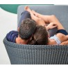 Cane-Line Mega Daybed, Right, Incl. Grey Cane-Line AirTouch Cushions Outdoor View 1