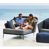 Cane-Line Mega Daybed, Right, Incl. Grey Cane-Line AirTouch Cushions