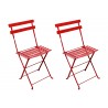 French Café Bistro Folding Side Chair - Red