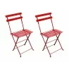 French Café Bistro Folding Side Chair - Red - French Café Bistro Folding Side Chair - Red