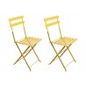 French Café Bistro Folding Side Chair - Yellow
